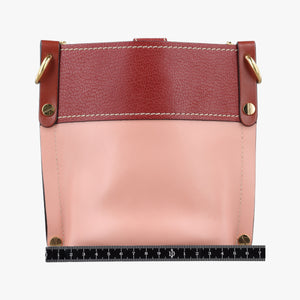 Pre-owned Chloe Aby Pink x Red Leather shoulderbag | stylenewstar