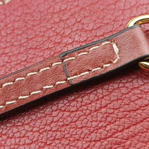 Pre-owned Chloe Aby Pink x Red Leather shoulderbag | stylenewstar