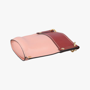 Pre-owned Chloe Aby Pink x Red Leather shoulderbag | stylenewstar