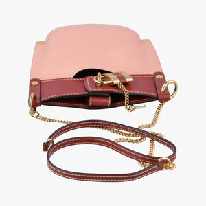 Pre-owned Chloe Aby Pink x Red Leather shoulderbag | stylenewstar