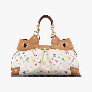 Secondhand Louis Vuitton URSULA white Monogram Multicolor M40123 handbag | stylenewstar