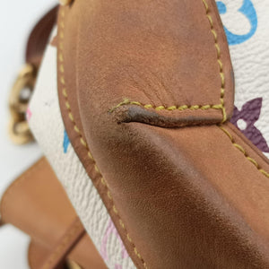 Secondhand Louis Vuitton URSULA white Monogram Multicolor M40123 handbag | stylenewstar