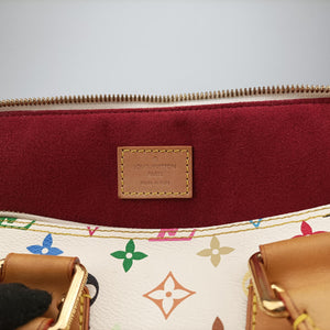 Vintage Louis Vuitton Alma GM white Monogram Multicolor M40441 handbag | stylenewstar