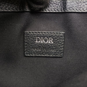Pre-owned Christian Dior Saddle Black Jacquard bum bag/waist bag | stylenewstar