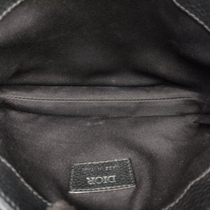 Pre-owned Christian Dior Saddle Black Jacquard bum bag/waist bag | stylenewstar