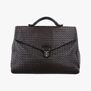 Vintage Bottega Veneta Intrecciato Brown lambskin handbag | stylenewstar