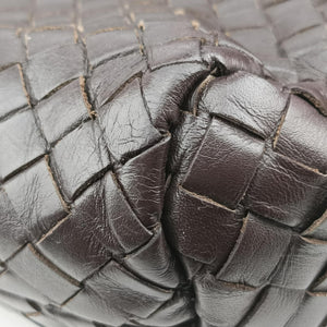 Vintage Bottega Veneta Intrecciato Brown lambskin handbag | stylenewstar