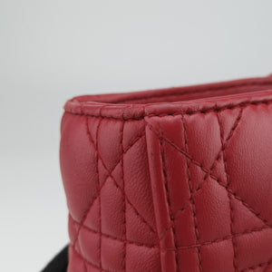 Vintage Christian Dior Lady Dior Red lambskin handbag | stylenewstar