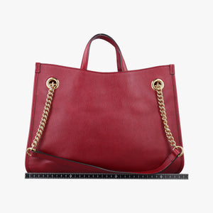 Pre-owned Gucci HORSEBIT 1955 Red Leather 621144 shoulderbag | stylenewstar