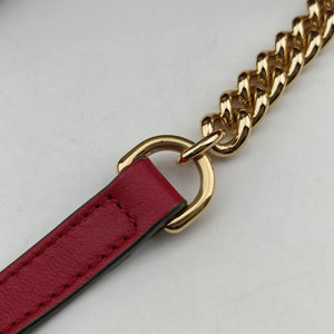 Pre-owned Gucci HORSEBIT 1955 Red Leather 621144 shoulderbag | stylenewstar
