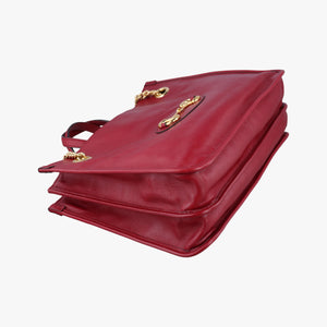 Pre-owned Gucci HORSEBIT 1955 Red Leather 621144 shoulderbag | stylenewstar