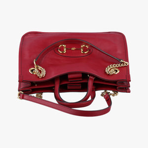 Pre-owned Gucci HORSEBIT 1955 Red Leather 621144 shoulderbag | stylenewstar