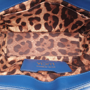Vintage Dolce & Gabbana Quilted Lucia Embellished Blue Denim shoulderbag | stylenewstar