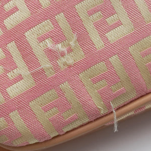 Pre-owned Fendi Mamma Bucket Pink Canvas×Leather 8BR002 shoulderbag | stylenewstar