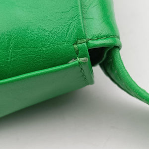 Pre-owned Bottega Veneta candy cassette Green lambskin shoulderbag | stylenewstar