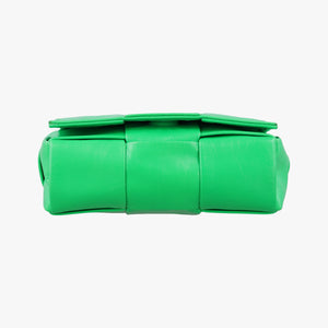 Pre-owned Bottega Veneta candy cassette Green lambskin shoulderbag | stylenewstar