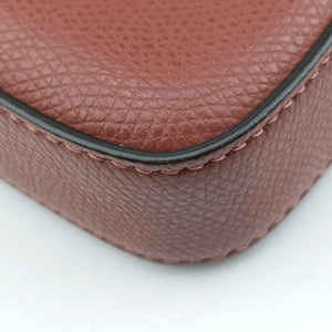 Vintage Fendi Kan I F Brown Leather 8BS032 shoulderbag | stylenewstar