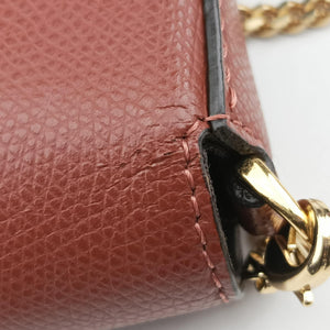 Vintage Fendi Kan I F Brown Leather 8BS032 shoulderbag | stylenewstar
