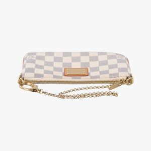 Pre-owned Louis Vuitton Pochette Mila MM AZUR Damier Canvas N60027 handbag | stylenewstar