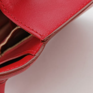 Pre-owned Delvaux Brillon MM Red leather handbag | stylenewstar