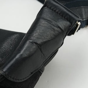 Pre-owned Christian Dior Trotter Street Chic Black Canvas x Leather shoulderbag | stylenewstar