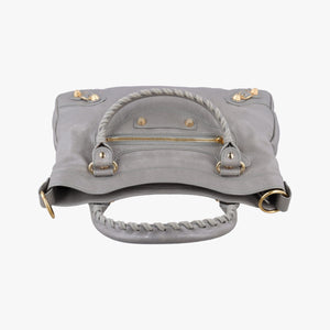 Pre-owned Balenciaga Giant City Grey lambskin shoulderbag | stylenewstar