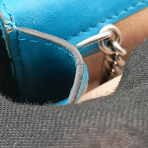 Pre-owned Gucci Dionysus Blue velour 476432 shoulderbag | stylenewstar