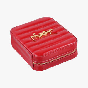 Pre-owned Yves Saint Laurent VICKY Red Patent Leather 557574 bum bag/waist bag | stylenewstar
