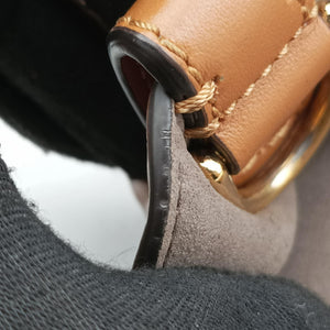 Pre-owned Fendi Flip Brown Suede × Leather 8BT303 shoulderbag | stylenewstar