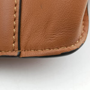 Pre-owned Fendi Flip Brown Suede × Leather 8BT303 shoulderbag | stylenewstar