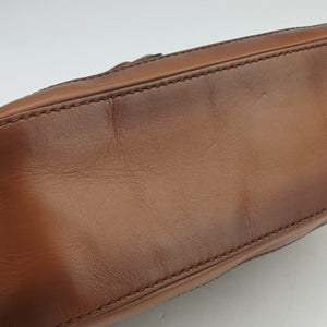 Pre-owned Gucci Horsebit Lady Web Beige×Brown Canvas×Leather 383848 shoulderbag | stylenewstar