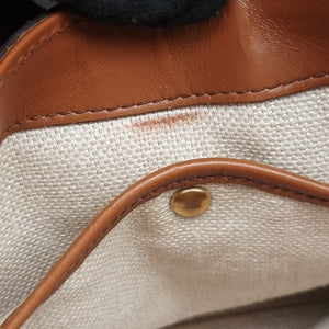 Pre-owned Gucci Horsebit Lady Web Beige×Brown Canvas×Leather 383848 shoulderbag | stylenewstar