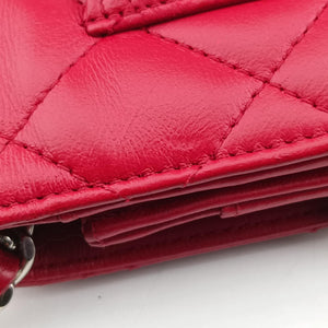 Secondhand Chanel Matelasse coco mark Red lambskin A33814 shoulderbag | stylenewstar