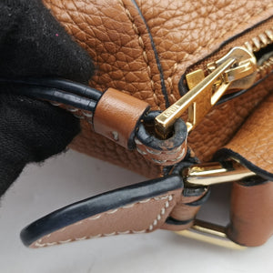Pre-owned Loewe Puzzle Brown Leather shoulderbag | stylenewstar