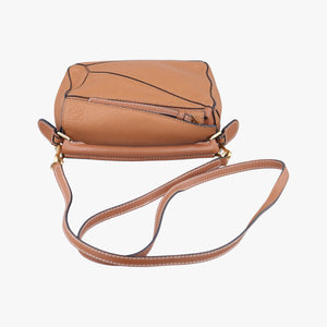 Pre-owned Loewe Puzzle Brown Leather shoulderbag | stylenewstar