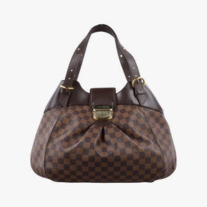 Pre-owned Louis Vuitton SISTINA GM EBENE Damier Canvas N41540 handbag | stylenewstar