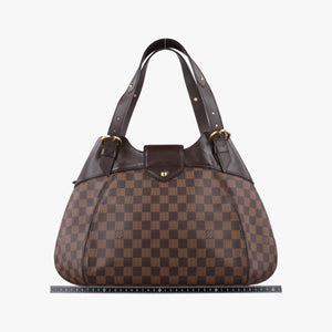 Pre-owned Louis Vuitton SISTINA GM EBENE Damier Canvas N41540 handbag | stylenewstar