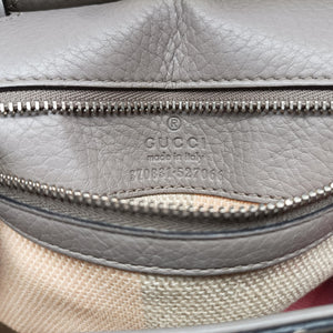 Secondhand Gucci Bamboo Daily Grey Leather 370831 shoulderbag | stylenewstar