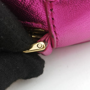 Pre-owned Dolce & Gabbana Round Quilted Pink Leather AP1449 shoulderbag | stylenewstar