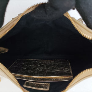 Pre-owned Balenciaga Le Cagole mini Golden lambskin shoulderbag | stylenewstar