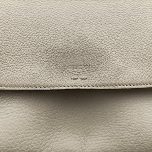 Pre-owned Gucci Bamboo Daily White Leather 370826 shoulderbag | stylenewstar
