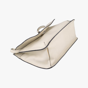 Pre-owned Gucci Bamboo Daily White Leather 370826 shoulderbag | stylenewstar
