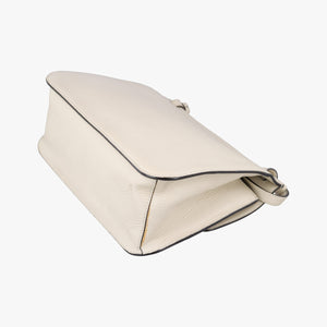 Pre-owned Gucci Bamboo Daily White Leather 370826 shoulderbag | stylenewstar