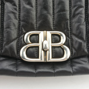 Pre-owned Balenciaga Monaco Small Black Calf 787896 shoulderbag | stylenewstar