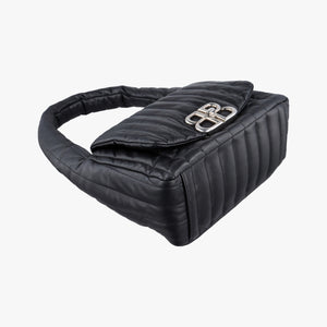 Pre-owned Balenciaga Monaco Small Black Calf 787896 shoulderbag | stylenewstar