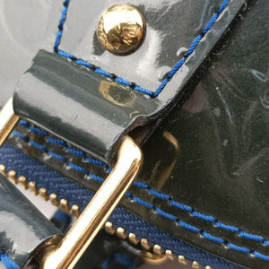 Pre-owned Louis Vuitton Alma PM BLUE INFINI Vernis M91443 handbag | stylenewstar