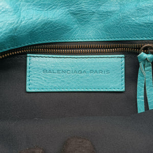Vintage Balenciaga Envelop Blue Leather shoulderbag | stylenewstar