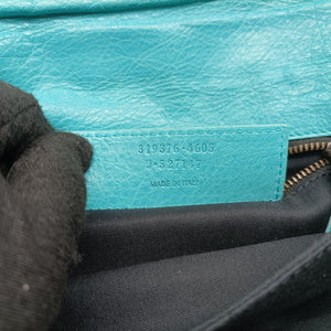 Vintage Balenciaga Envelop Blue Leather shoulderbag | stylenewstar