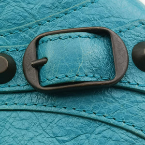 Vintage Balenciaga Envelop Blue Leather shoulderbag | stylenewstar