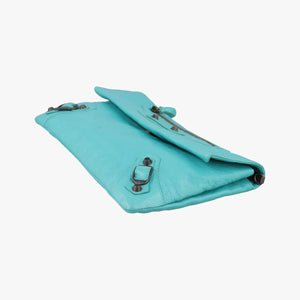 Vintage Balenciaga Envelop Blue Leather shoulderbag | stylenewstar